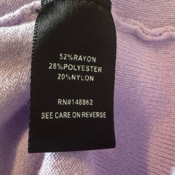 TORRID Lavender Mock Neck Sweater Button Cuff Detail Size M Lightweight Kni - Picture 7 of 7